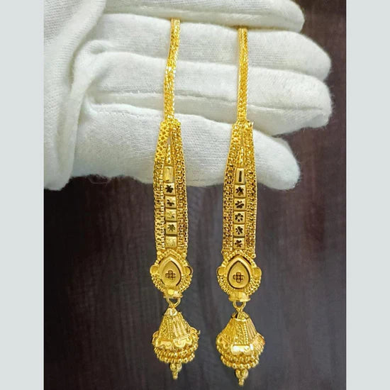 Pari Art Jewellery Gold Forming Jhumki Earrings
