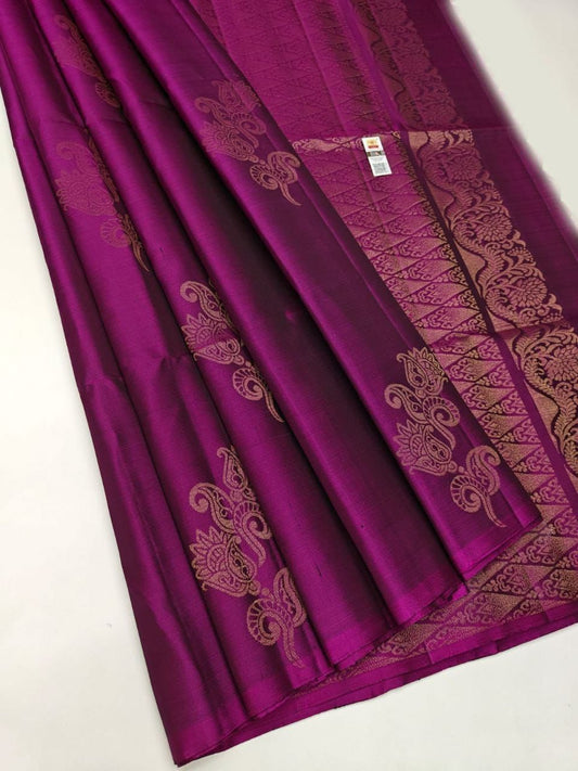 Royal Wine Woven Saree