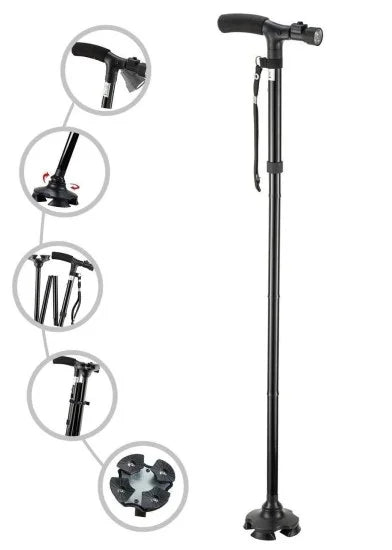 Walking Stick with LED Torch β Personal Care & Mobility Support