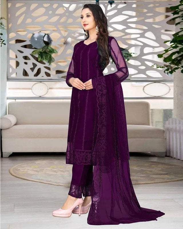 Kurta With Dupatta And Bottomwear