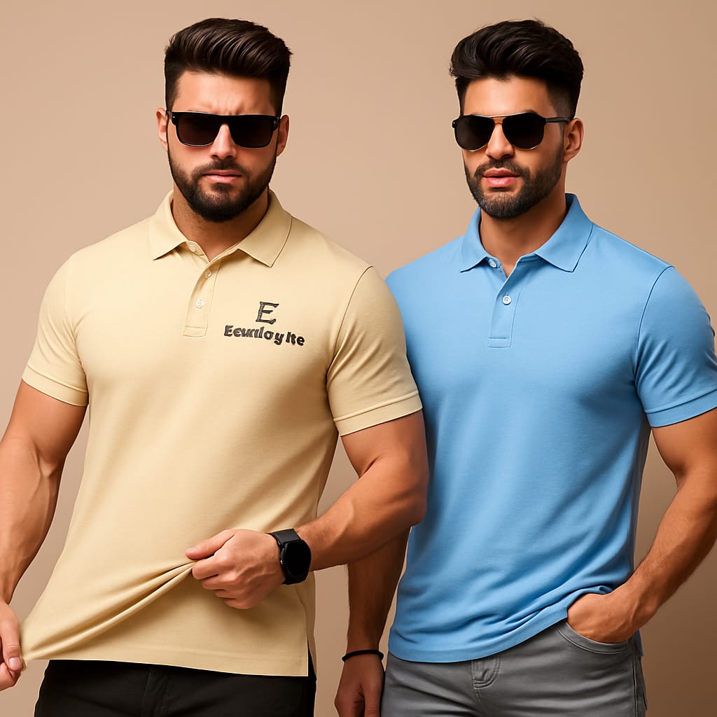 Mark Polo Premium Dual Combo – Cream Logo Edition & Sky Blue Classic