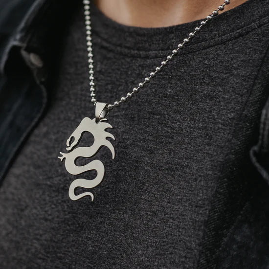 Urthn Dragon Chain Pendant For Men