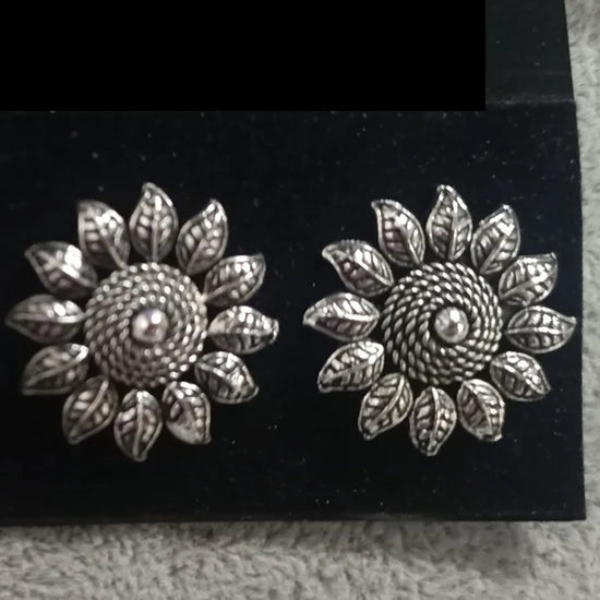 Darshana Jewels oxidised Plated Stud Earrings