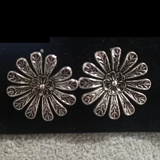 Darshana Jewels oxidised Plated Stud Earrings