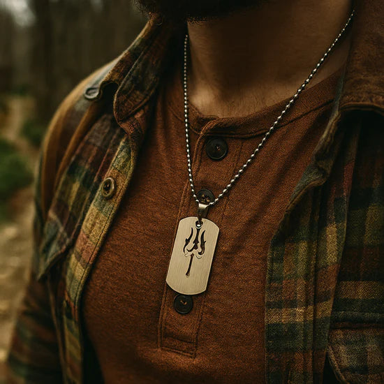 Urthn Trishul Chain Pendant For Men