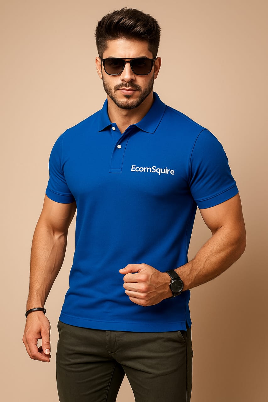 π Mars Polo Premium Royal Blue Polo Neck T-Shirt β EcomSquire Edition π