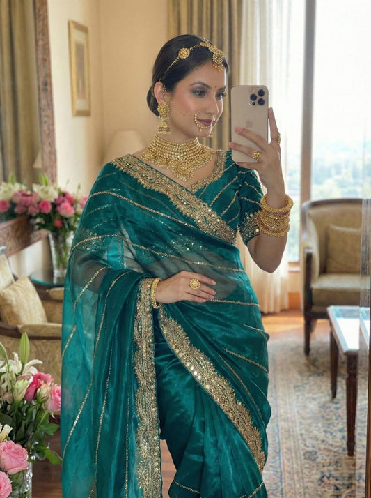 Zimmy Choo Silk Embroidery Saree