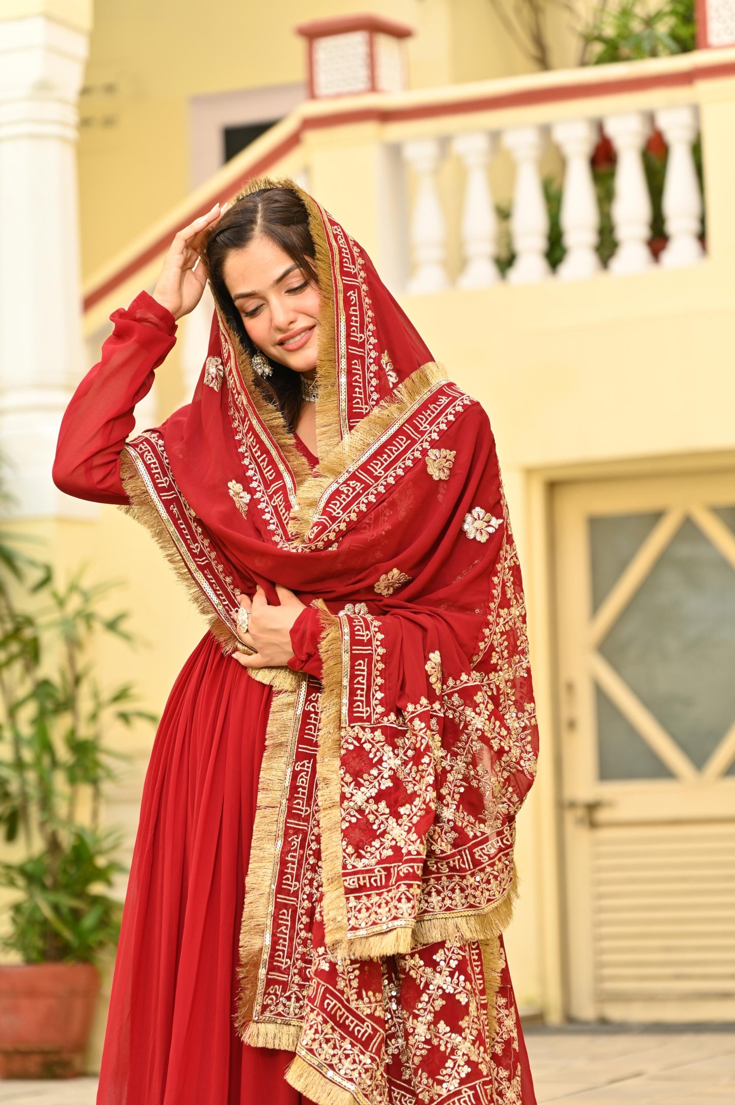 Designer Embroidered Gown Set