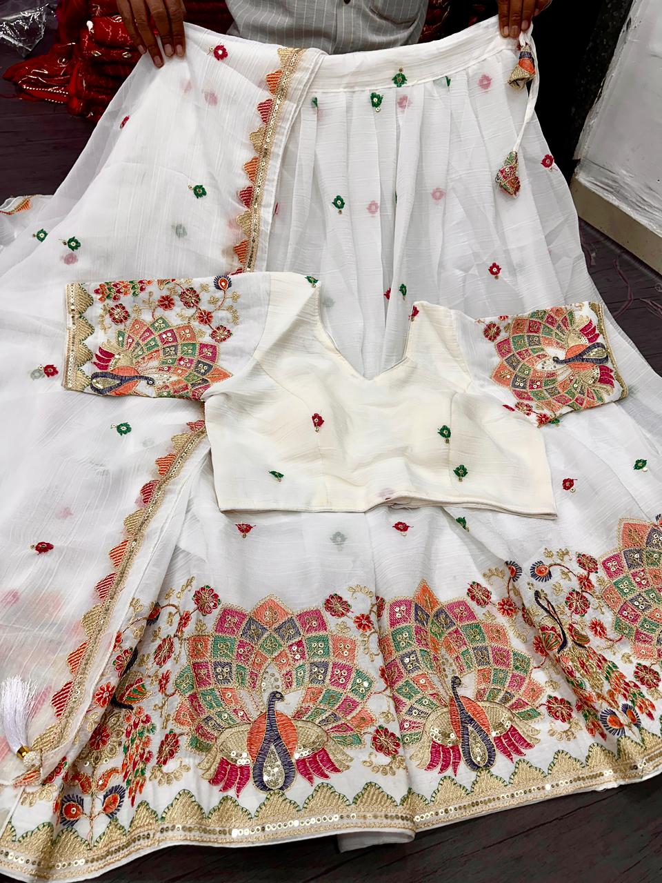 Festival Star Tissue Silk Lehenga Choli Set