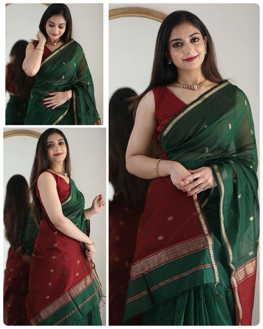 Red Festive Saree