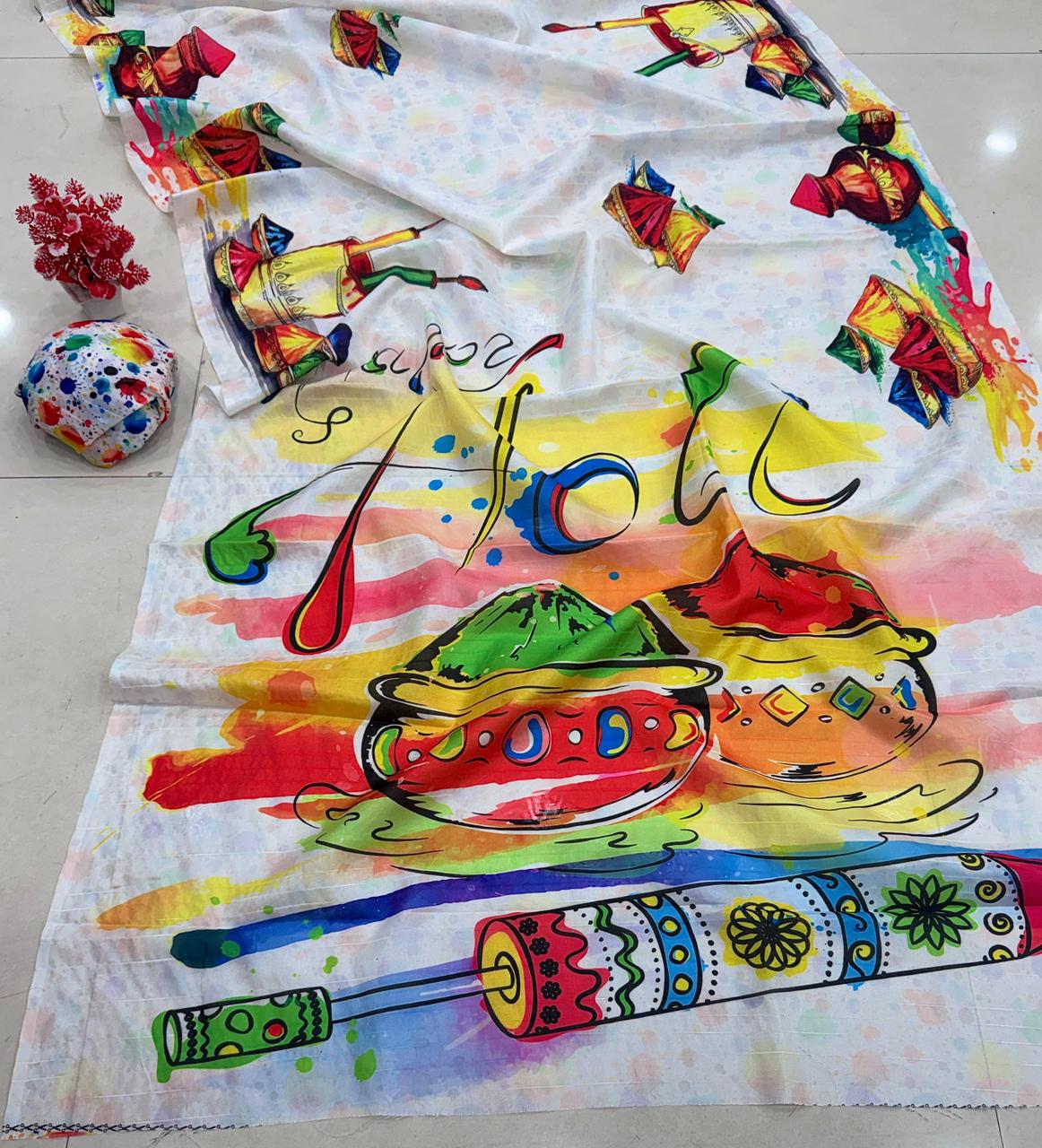 Handloom Tussar Silk Kalamkari Saree