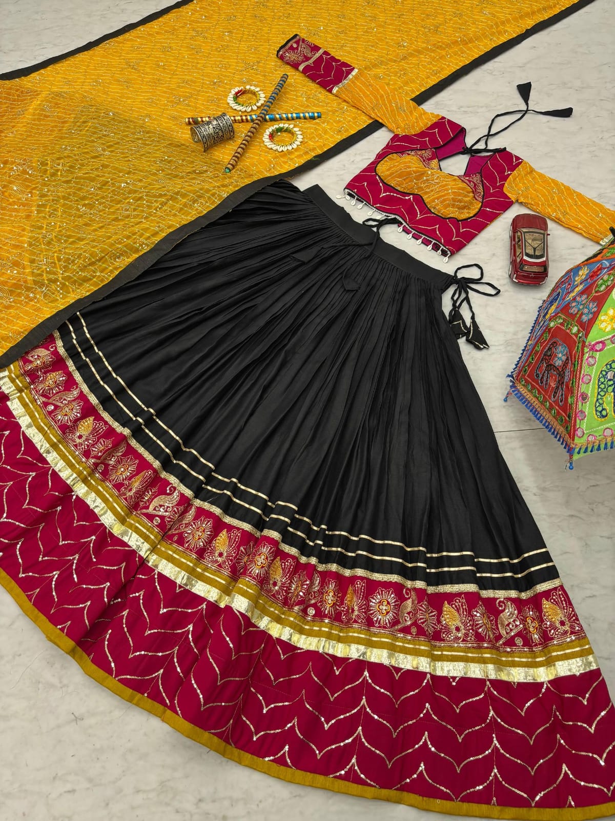Navratri Special Pure Cotton Lehenga Choli Set