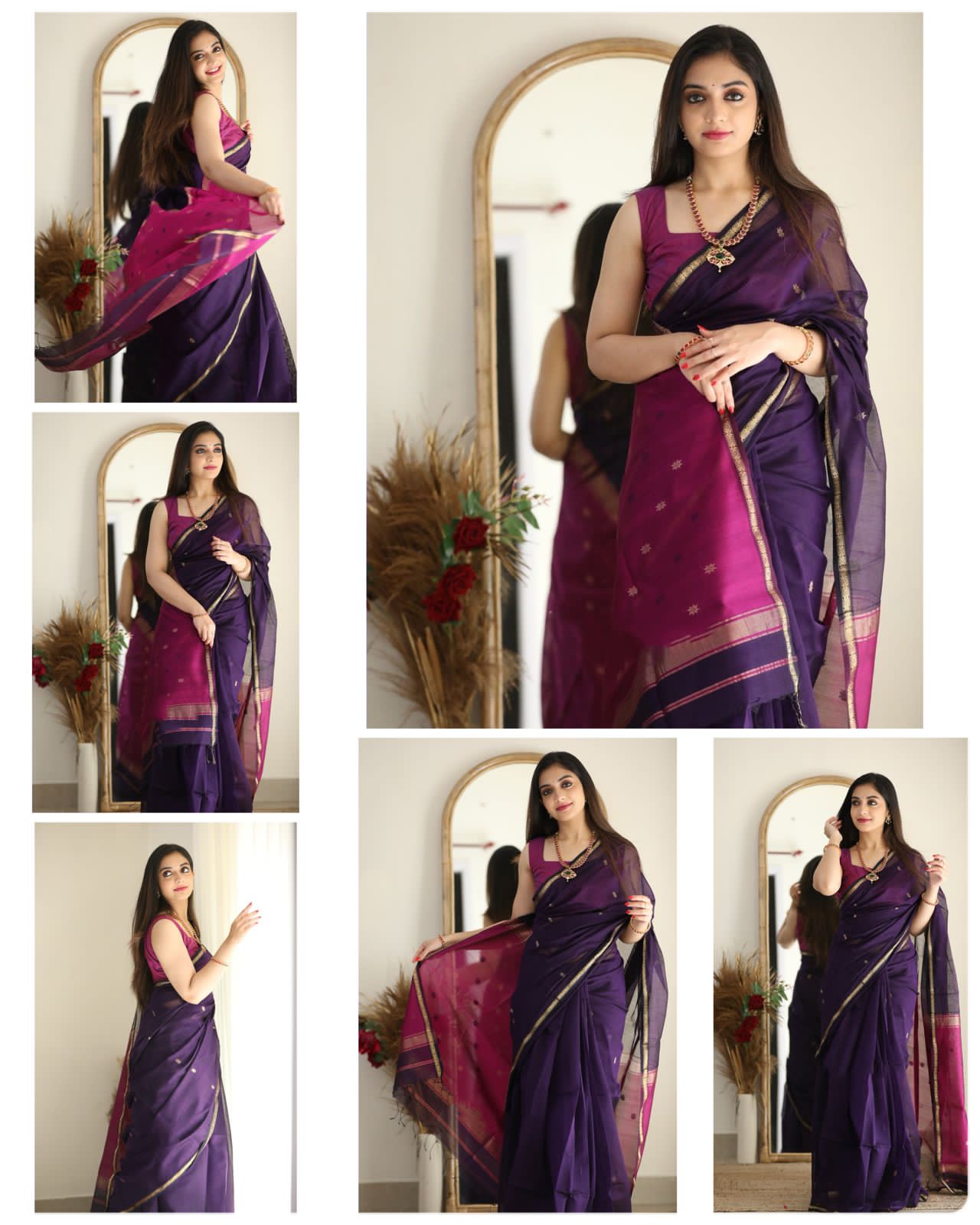 Purple Festive Saree