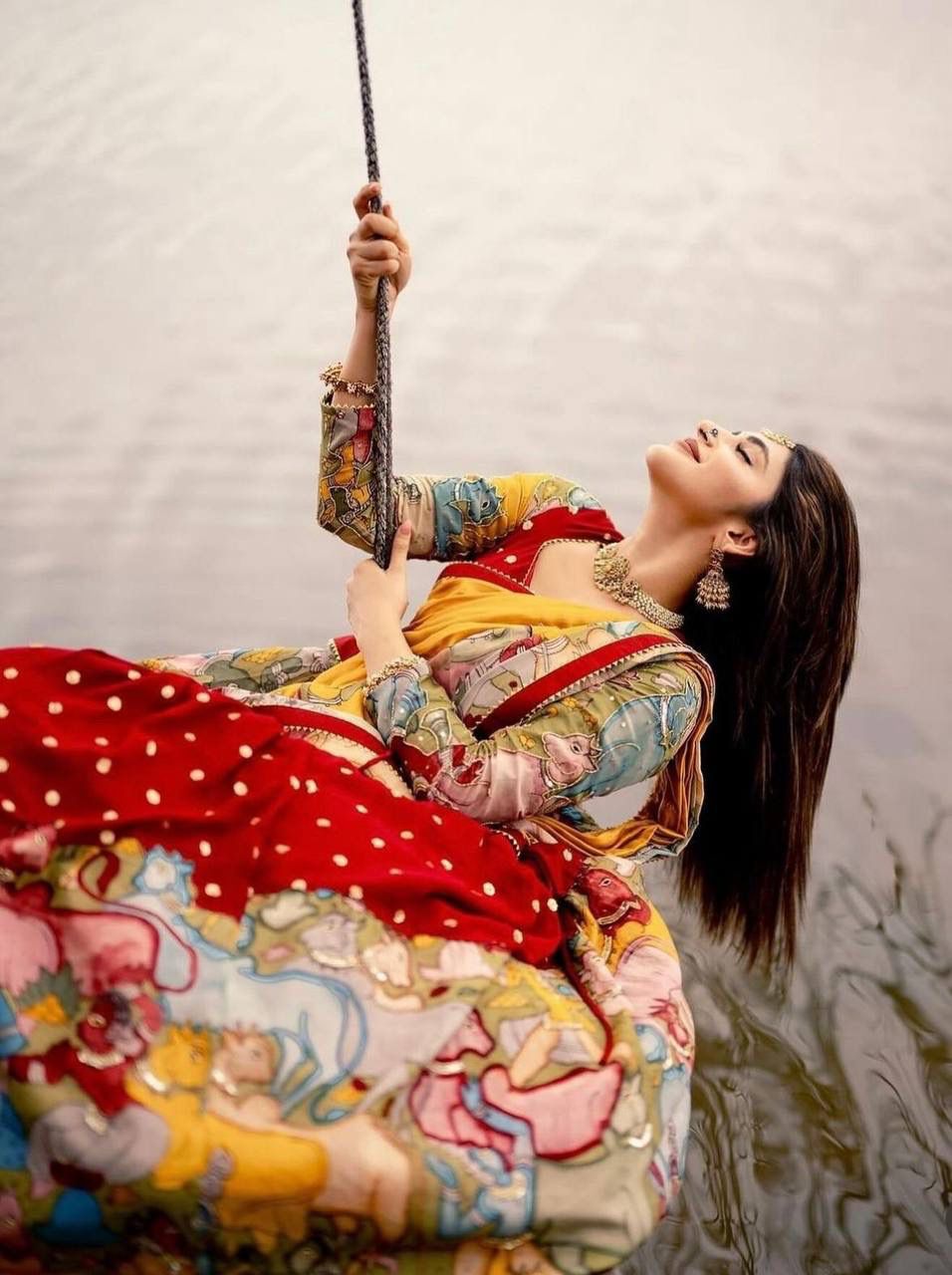 Kalamkari Georgette Lehenga Choli