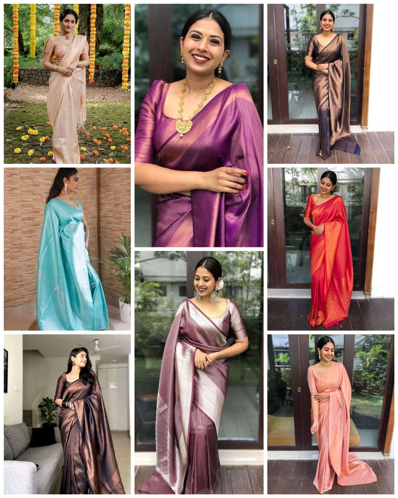 Brown Silk Saree