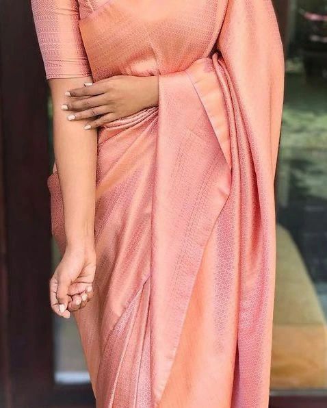 Peach Silk Saree