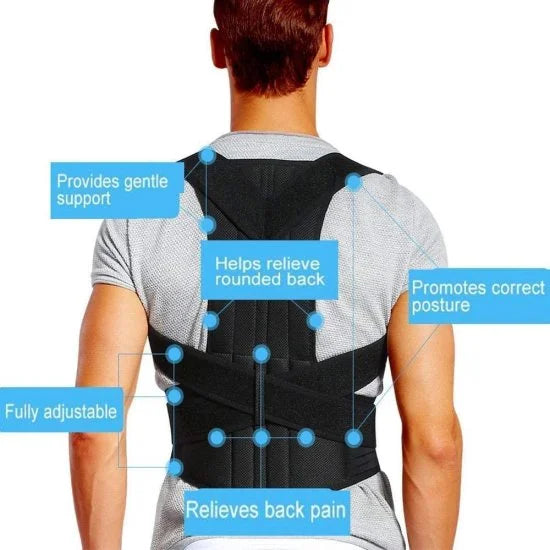 Heavy Back Support Posture Belt – Pain Relief & Spine Alignment