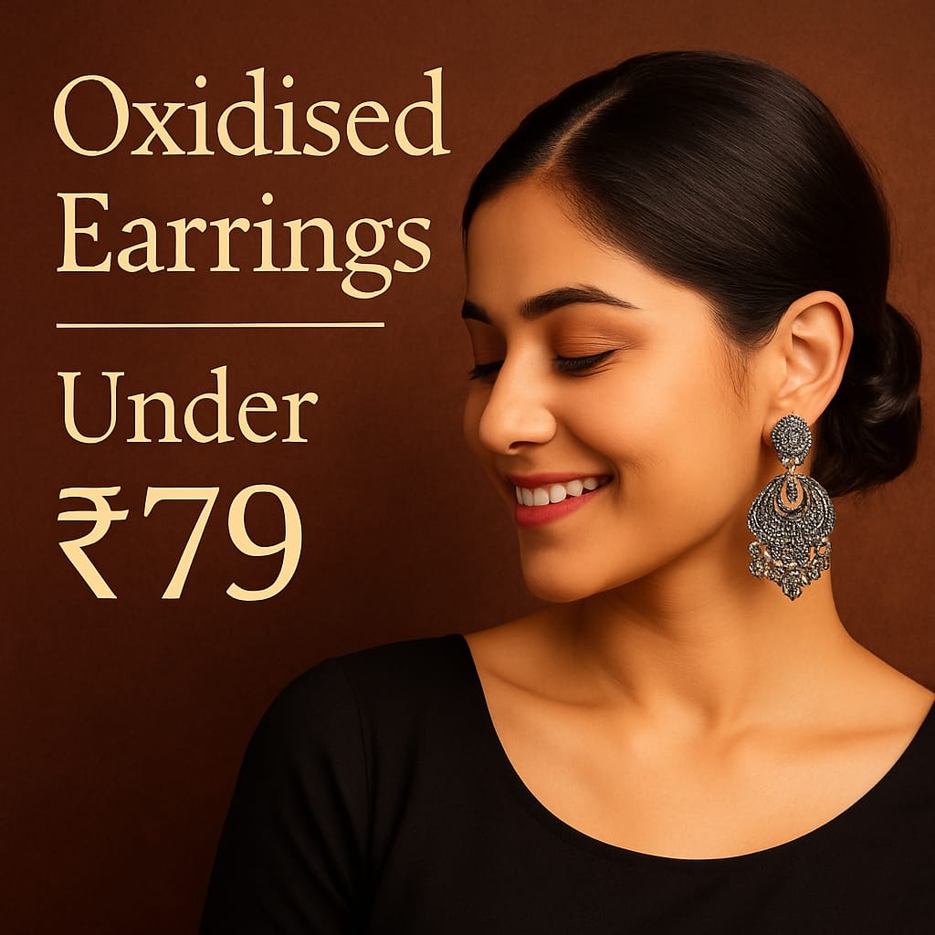 Oxidised Earrings Under Rs 79/-