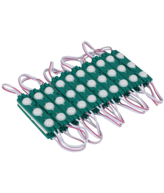 Charkee Green 3LED Strip 12V Waterproof 5730 LED SMD Pack of 20