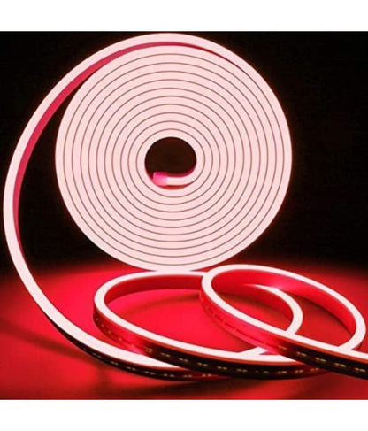 Charkee Red Rope Light Silicon DC Light (5 Meter/16.4 Feet) or Indoor and Outdoor Flexible Festival Waterproof Decorative Light