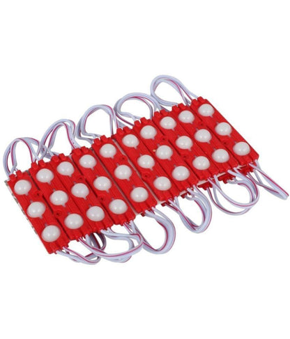 Charkee Red 3LED Strip 12V Waterproof Pack of 20