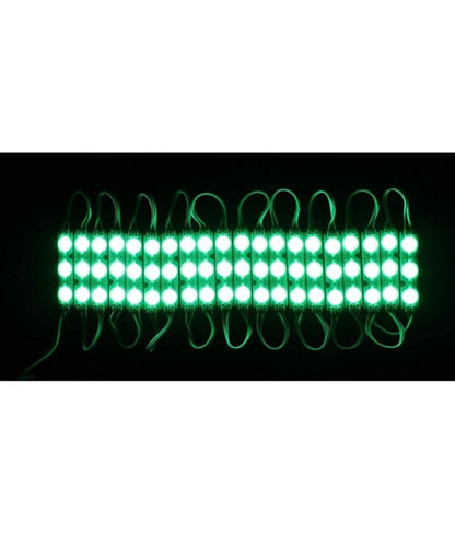 Charkee Green 3LED Strip 12V Waterproof 5730 LED SMD Pack of 20