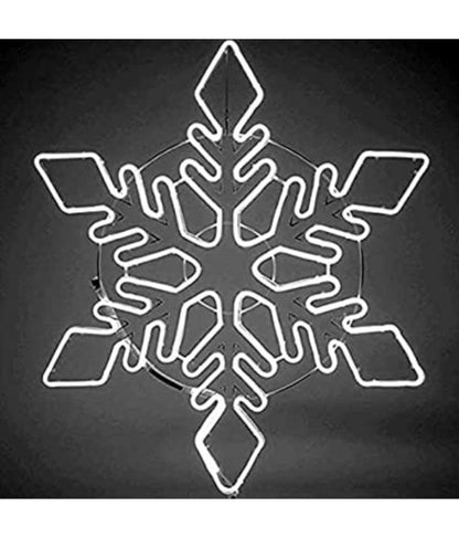 Charkee White LED Neon Light Rope, Waterproof Outdoor Flexible Light with Connector Pack of 1