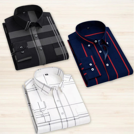 Pack of 3 Check Shirts