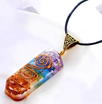 Titanium Quartz Stone Pendant – Natural Healing Crystal Energy Pendant for Men & Women