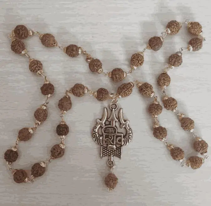 Latest Rudraksha Gold Plated Chain – Spiritual Necklace for Men & Women