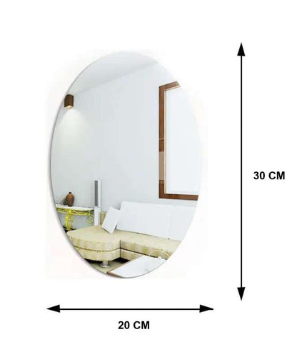 Combo of Oval Shape & Square Shape Mirror (Pack of 1 each)
