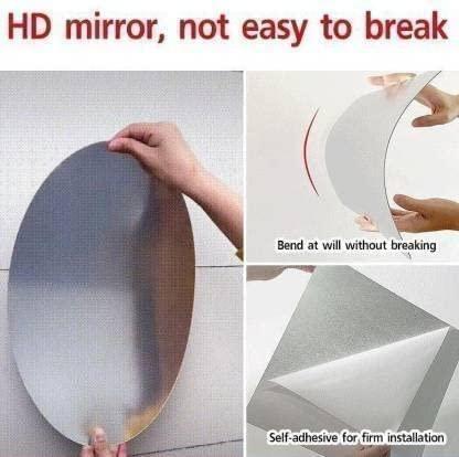 Combo of Oval Shape & Square Shape Mirror (Pack of 1 each)