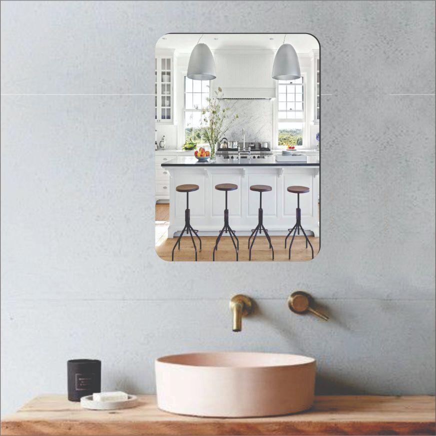 Combo of Oval Shape & Square Shape Mirror (Pack of 1 each)