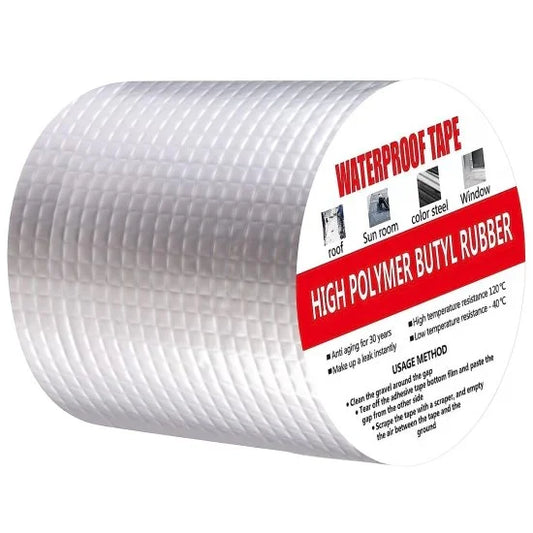 Waterproof Aluminum Butyl Tape (4 Inch × 5 Meter) – Multipurpose Leak Seal Tape (4 Inch × 5 Meter) – Multipurpose Leak Seal Tape