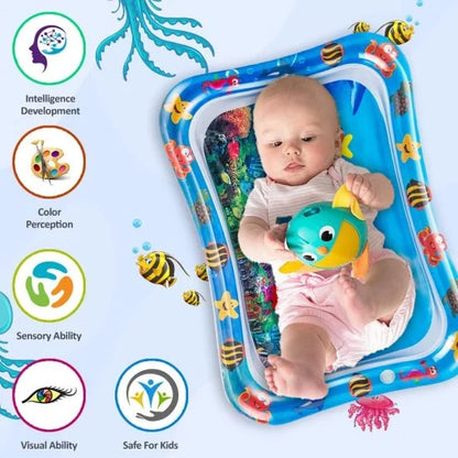 Tummy Time Baby Play Water Mat – Slap & Splash Activity Mat