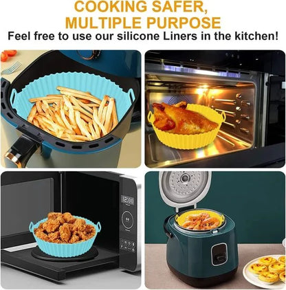 Air Fryer Silicone Pot – Heat-Resistant Cooking Cup for Air Fryer