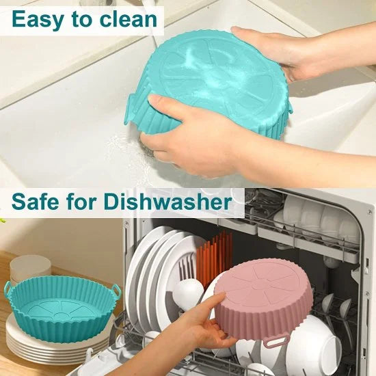 Air Fryer Silicone Pot – Heat-Resistant Cooking Cup for Air Fryer