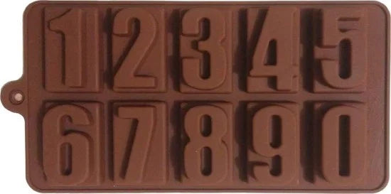 Numeric Chocolate Mould – Silicone Ice Cube & Baking Tray