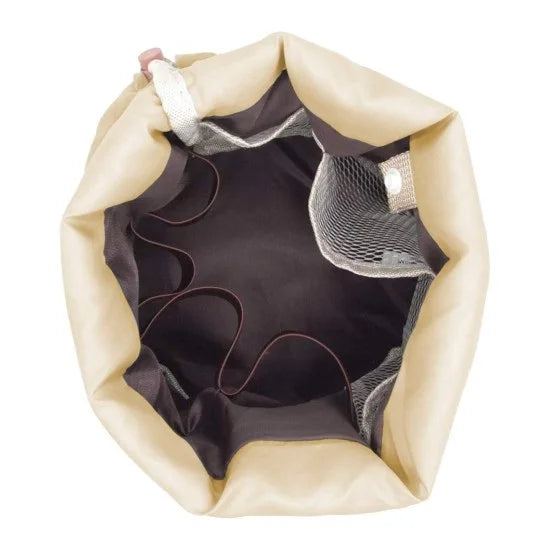 Round Barrel Shape Cosmetic Pouch – Makeup & Toiletry Bag