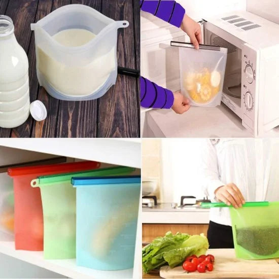 Reusable Silicone Food Storage Bag – Eco-Friendly Kitchenware