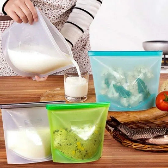 Reusable Silicone Food Storage Bag – Eco-Friendly Kitchenware