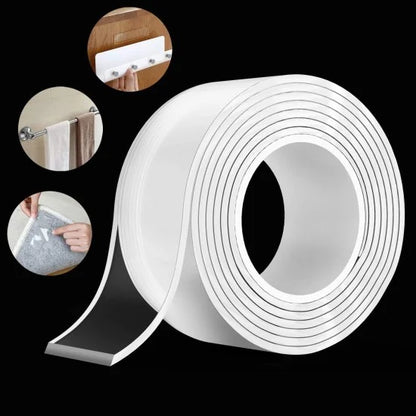 Double Side Grip Tape (3 Meter) – Strong Transparent Adhesive for Home & Kitchen
