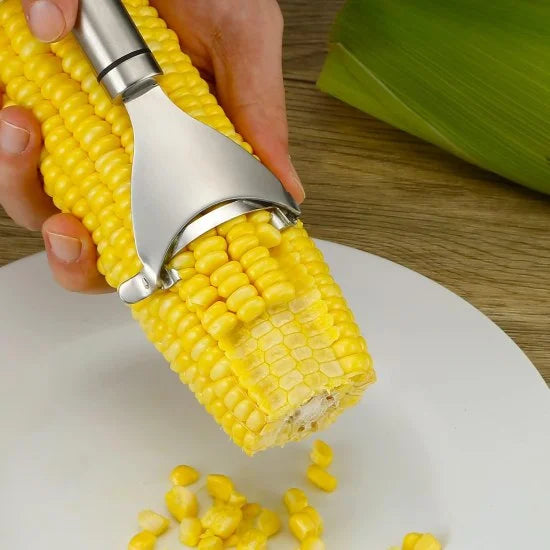 Stainless Steel Corn Peeler – Quick Corn Kernel Remover Tool