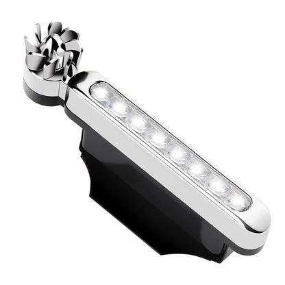 Charkee 2Pcs Car Wind Powered Decorative Daytime Running LED Lights | Auto-On Spinning LED Wheel Light | Waterproof Outdoor Car