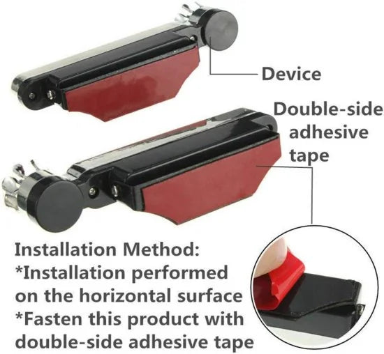 Charkee 2Pcs Car Wind Powered Decorative Daytime Running LED Lights | Auto-On Spinning LED Wheel Light | Waterproof Outdoor Car