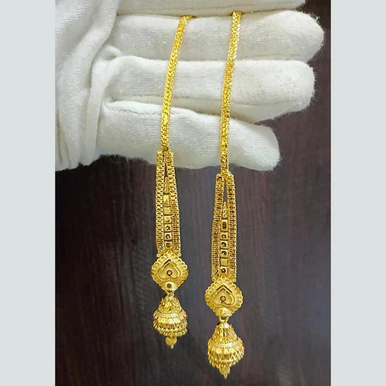 Pari Art Jewellery Gold Forming Jhumki Earrings
