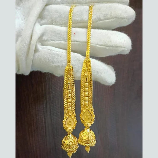 Pari Art Jewellery Gold Forming Jhumki Earrings