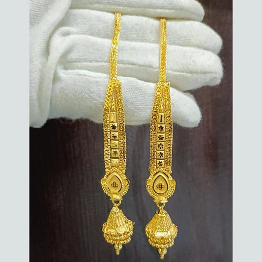 Pari Art Jewellery Gold Forming Jhumki Earrings