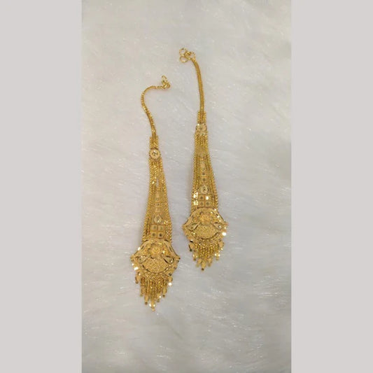 Pari Art Jewellery Forming Gold Kanchain Dangler Earrings