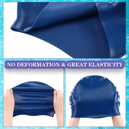 🏊 Silicone Swimming Cap – Comfortable & Waterproof Protection